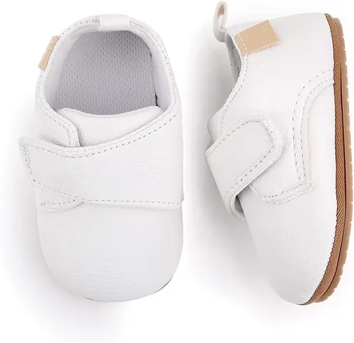 Miniatura 5 de Methee Baby Boys Girls Shoes Soft Sole Non-Slip PU Leather Baptism Christening Shoes Infant First Walker Shoes Toddler Crib Shoes Newborn Loafers