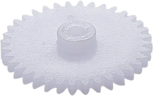 Miniatura 14 de Bettomshin 30 piezas de dientes de engranaje de plástico de 0.5 módulos modelo 322A OD 17mm/0.66" x diámetro del agujero 2mm/0.08" x espesor