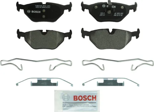 BOSCH BP763 QuietCast Premium Juego de pastillas de freno de disco semimetálicas - Compatible con BMW 318i, 318is, 323i, 325Ci, 325i, 325xi, Z4;