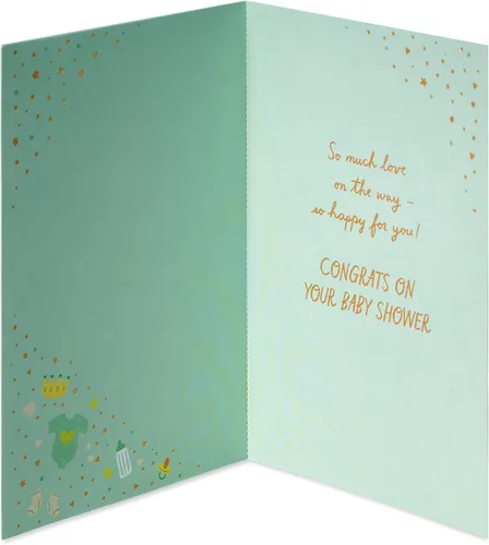 Miniatura 2 de Tarjeta de Baby Shower de American Greetings (Amor en camino)