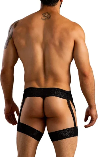 Miniatura 3 de Pali - Tanga sexy con liguero para hombre ropa interior lencería gay