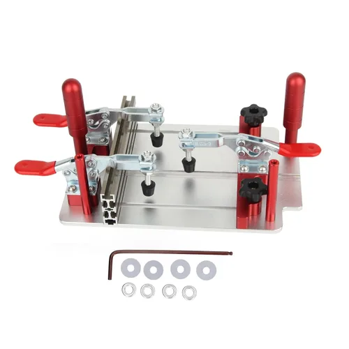 Miniatura 8 de Trineo de afrontamiento de la tabla del enrutador, Trineo de aluminio de la tabla del enrutador, trineo profesional de la seguridad del carril que