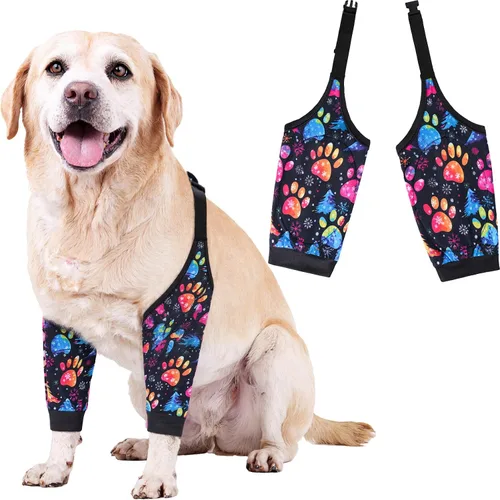 Miniatura 15 de Rodilleras protectoras para coderas de perro, rodilleras, manga para tratamiento de callos para heridas, patas delanteras para evitar lamer