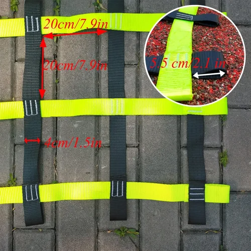 Miniatura 2 de Red ninja, obstáculos de escalada para patio trasero, juego de columpio, jungla, gimnasio, parque de juegos, red de juego resistente para niños