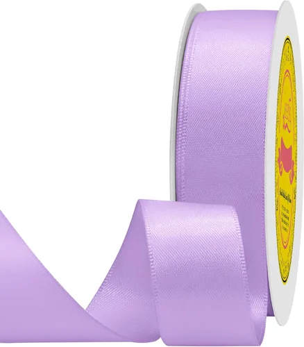 Miniatura 108 de Cinta de satén blanca antigua de doble cara de 1-1/2 pulgadas x 50 yardas, cinta de poliéster para envolver regalos, día de San Valentín, bodas
