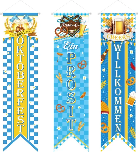 Miniatura 10 de Chiisong Cartel de fiesta de cumpleaños de 6 a 7 años, 3 piezas con temática de memes, carteles de cumpleaños de 7º porche, decoración de pared