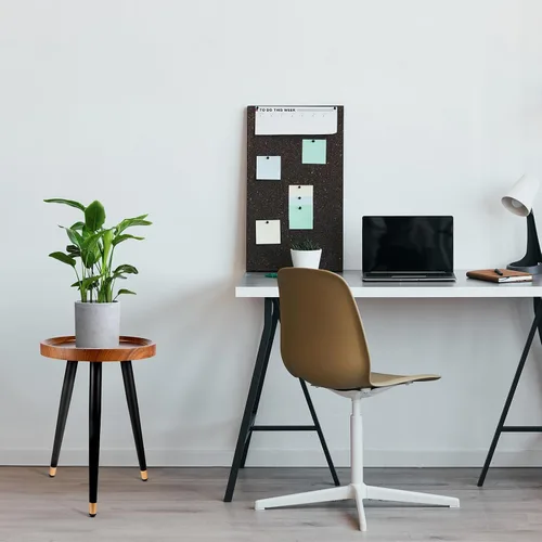 Miniatura 6 de KGPLOME Soporte para plantas para interiores, mesa de madera de nogal de mediados de siglo, soporte alto de metal resistente para macetas, mesa