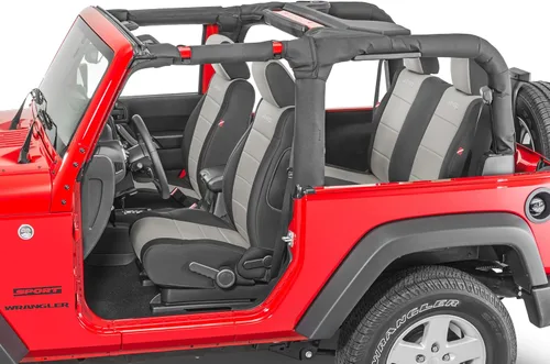 Miniatura 18 de Diver Down Neoprene Seat Cover Set - Fits Jeep JK 2007-2018 Wrangler 2-Door - Front and Back Seat Set - Custom Fit - Soft Padded Cushion Feel