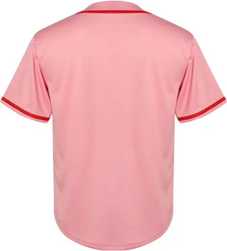 Miniatura 37 de Phoneutrix Camiseta de béisbol en blanco para jóvenes, camisetas de manga corta para niños, uniformes deportivos