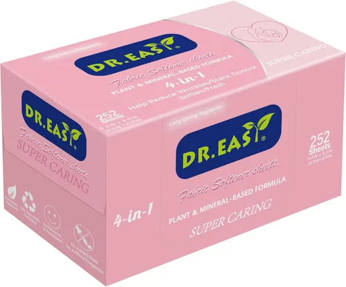 Miniatura 10 de DR.EASY Hojas para Secadora Fórmula a Base de Plantas 252 Unidades Hojas Suavizantes de Tela para Lavandería Aceite Esencial Sunfresh con Aroma Sin