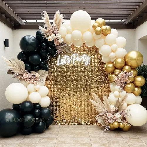 Miniatura 10 de Kit de guirnalda de globos azul marino, 102 globos azules y blancos con globos dorados y de papel de aluminio, arco de decoración de fiesta