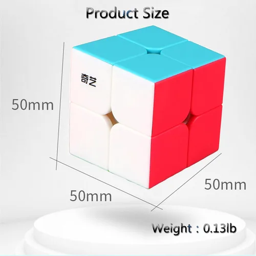 Miniatura 8 de Cubo mágico original sin pegatinas 2 x 2, material ABS, rompecabezas giratorio, estilo clásico, 1 unidad, 1 unidad, 7 años en adelante, 1 juego, 1