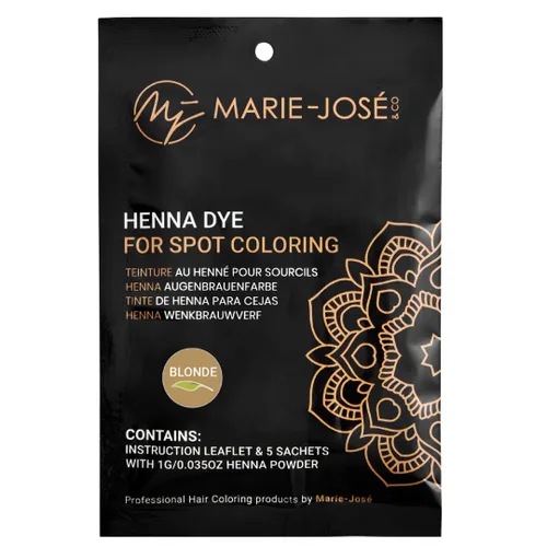 Miniatura 17 de Marie-José - Tinte de henna profesional para teñir manchas, cubre el cabello gris, retoque de raíz, bueno para 50 aplicaciones (juego de 5 colores)