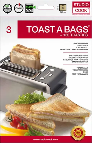 Miniatura 10 de Bolsas para asar en horno, asar en bolsas de carne y mariscos, accesorios de cocina para cocinar, transparentes, paquete de 10, medianas