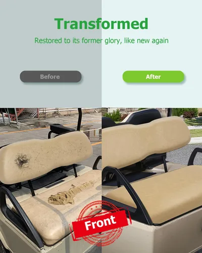 Miniatura 4 de Cojín inferior de asiento delantero para Club Car DS 2000.5-up, cojín de asiento delantero de carrito de golf, color marrón, cojín de repuesto Parte
