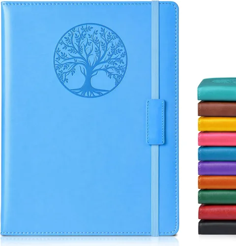 Miniatura 45 de Biuwory Cuaderno diario con líneas para mujeres y hombres, 256 páginas, tamaño A5, de cuero de tapa dura para escribir, viajes, negocios, trabajo