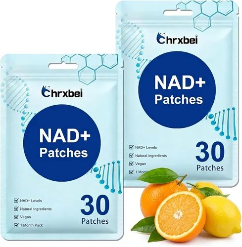 Miniatura 9 de Parches NAD+ para mujeres y hombres, parche NAD+para energía y envejecimiento saludable, soporte de bienestar de nicotinamida y resveratrol, vegano