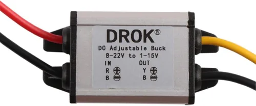 Miniatura 6 de DROK Convertidor de voltaje de CC a CC impermeable regulador de voltaje 8-22V a 3-15V 5V 12V 3A salida ajustable transformador de fuente