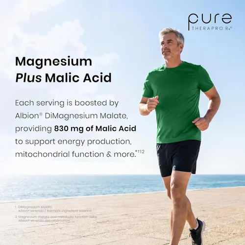 Miniatura 7 de Pure TheraPro Rx Optimum Magnesio Lisinato Glicinato y Di-Magnesio Malato, Hecho en EE.UU. Suministro para 2 Meses Quelado para Máxima