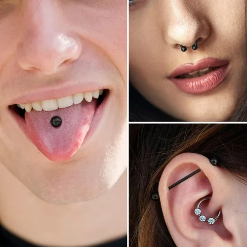 Miniatura 4 de Prjndjw 30 bolas de repuesto de 14G 16G, bolas de acero quirúrgico roscadas externamente, bolas redondas para lengua, pezón, ombligo, labio