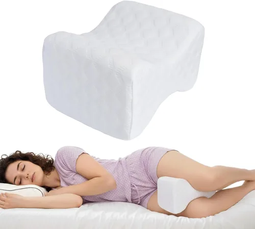 Almohada de rodilla de mariposa para personas que duermen de lado, almohada ortopédica para aliviar el dolor de cadera, ciática y espalda, cuña de