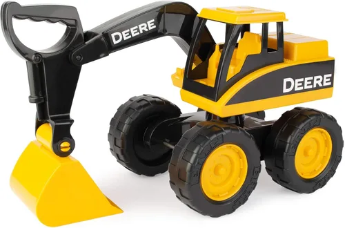TOMY John Deere Sandbox Juguete Excavadora de Pala Grande con Tolva Basculante - Juguetes de Construcción John Deere - Juguetes para Niños Pequeños