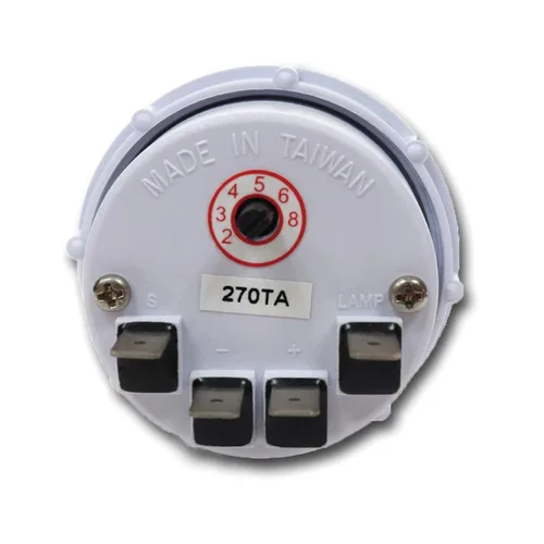 Miniatura 5 de MOTOR METER RACING 52mm 2-1/16" Universal Electrical Tacómetro de 8000 RPM para Motor de Gasolina, Dial Negro, Retroiluminación LED Blanca, Esfera