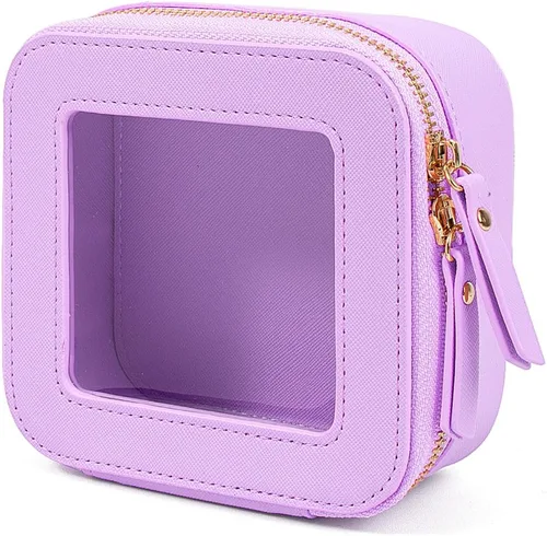 Miniatura 23 de Juego de bolsas de maquillaje transparentes de viaje, bolsa de cosméticos aprobada por la TSA con cremallera, bolsa de maquillaje portátil, bolsa