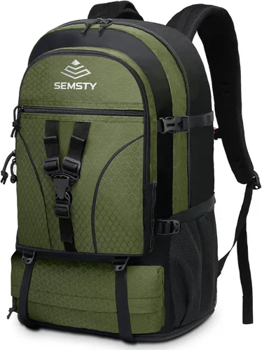 Miniatura 8 de Mochila de senderismo expandible de 40 L/50 L para hombres y mujeres, mochila de viaje y camping aprobada para vuelos