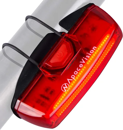 Apace - Luz trasera de bicicleta recargable por USB, superbrillante, 100 lúmenes, luz trasera LED para bicicleta, se engancha fácilmente como una