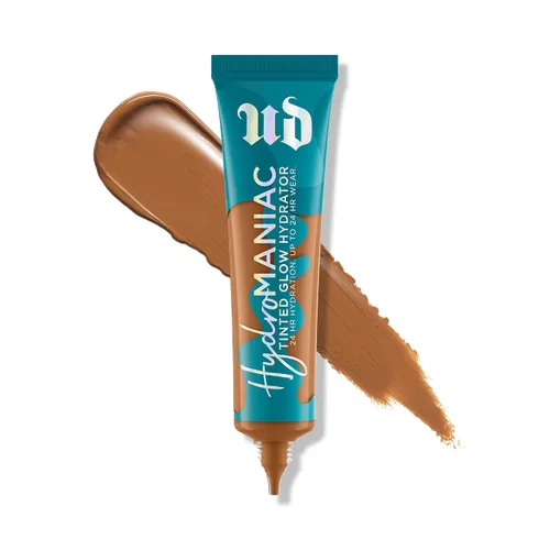 Miniatura 9 de Urban Decay Hydromaniac Dewy Foundation, Hidratante con color para piel seca, cobertura media construible, con filtrado de kombucha y aceite