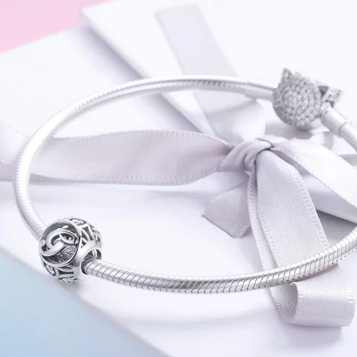 Miniatura 3 de Cuentas de plata de ley 925 con piedras cúbicas, con opciones de regalo completas de AZ, para pulseras europeas Pandora