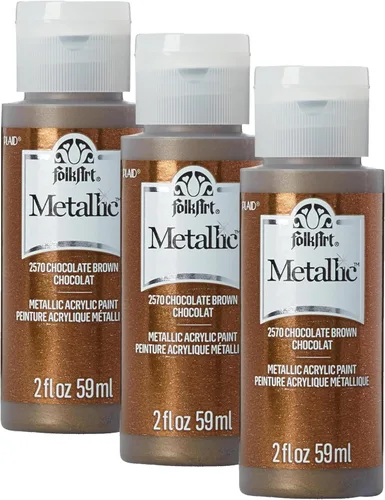 Miniatura 15 de FolkArt Pintura Acrílica Metálica para Manualidades, Fucsia Chispeante 60 ml Pintura Premium con Acabado Metálico, Perfecta para Aplicar Fácilmente
