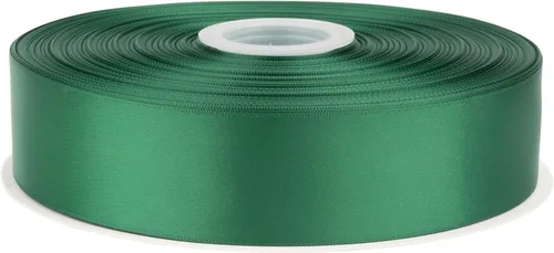 Miniatura 46 de Cinta de satén de doble cara de 1-1/2 pulgadas x 100 yardas, cinta de poliéster negra para envolver regalos, decoración de boda, arreglos florales