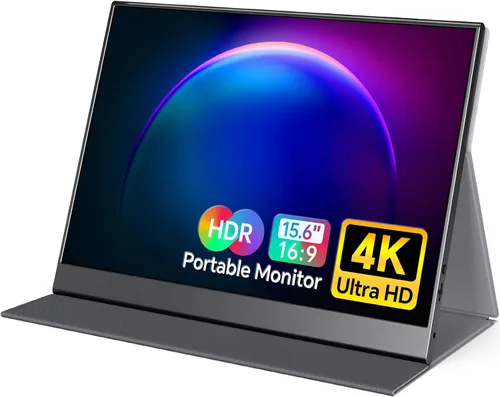 Miniatura 8 de VILVA - Monitor portátil de 14 pulgadas FHD 1920 * 1200P USB C HDMI ultra delgado IPS con cubierta inteligente y altavoces, HDR plug & play, monitor