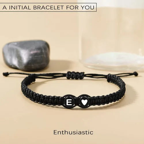 Miniatura 4 de Btysun Pulseras con iniciales para mujeres, adolescentes, niñas, mejores amigas, regalos de cumpleaños, graduación, ajustable, letras A-Z, pulseras