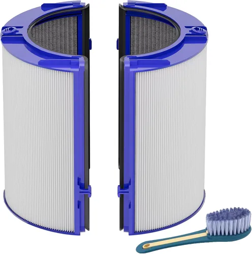 Leemone Filtro de carbono HEPA 2 en 1 para Dyson PH01 HP06 TP06 HP07 TP07 HP09 TP09 TP10 HP10 Puri-fier de aire de vidrio combinado de 360°,