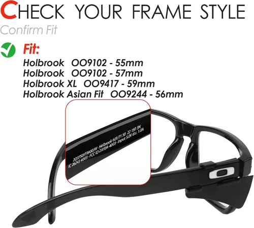 Miniatura 3 de Escudos laterales de gafas para Oakley Holbrook OO9102 Holbrook XL OO9417 Holbrook AF OO9244 Gafas de sol - Múltiples opciones