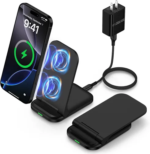 Miniatura 8 de Estación de carga inalámbrica de 15 W inalámbrica rápida para Motorola Edge 60 Stylus/Edge 2024/Moto G Power 2025/50 Neo/Edge+ 2023/Edge 50