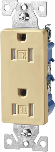 Miniatura 4 de EATON Cableado TR1107A Receptáculo resistente a manipulaciones con caja y proporciona una mejor protección, acabado almendra