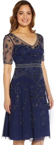 Miniatura 3 de Adrianna Papell Vestido midi con cuentas para mujer