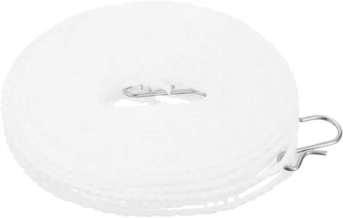 Miniatura 14 de uxcell Tendedero portátil, de nailon de 9.84 pies, resistente al viento, antideslizante, cuerda de lavado para patio, viajes al aire libre, camping