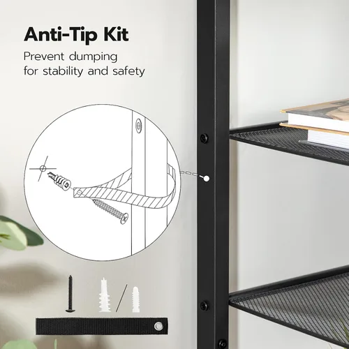 Miniatura 9 de HOOBRO Zapatero de 8 niveles, almacenamiento de zapatos de gran capacidad para 14 a 16 pares, estante de zapatos de metal resistente para entrada