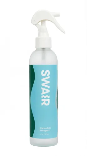 SWAIR Champú sin ducha de 8 oz. Alternativa al champú seco | Limpia el cabello sin espuma, enjuague o residuos | Sin alcohol