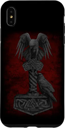 Miniatura 10 de Funda Huginn y Muninn de Mjolnir Odín de Thor para iPhone 14 Mitología nórdica vikinga
