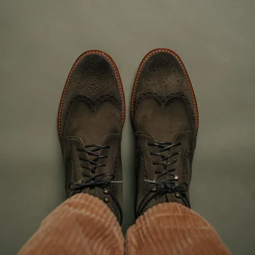 Miniatura 4 de TAFT Botas The Mack para hombre con cuero natural Vachetta de grano completo
