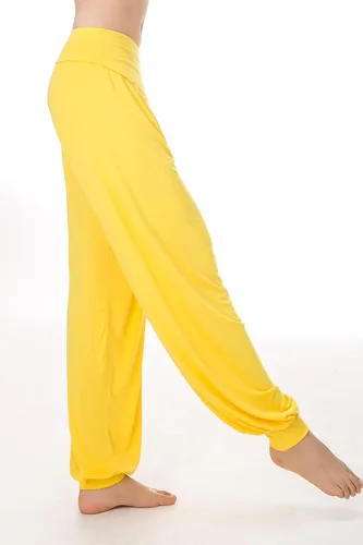 Miniatura 4 de Pantalones de algodón para mujer, elásticos, suaves, para yoga, deportes