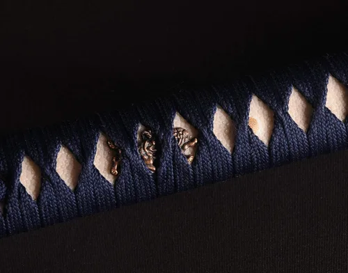 Miniatura 7 de Espada Katana Samurai, espada forjada a mano, acero de alto carbono 1095, práctica, corte real, afilada, hoja de espiga completa, Tsuba temática