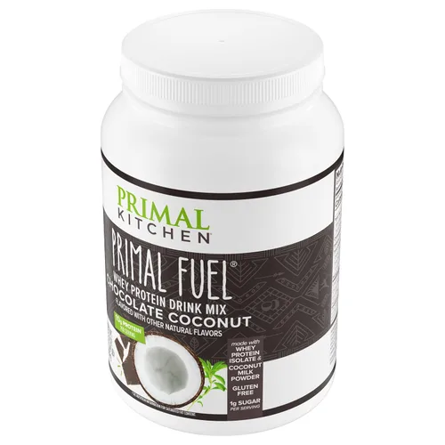 Miniatura 6 de Primal Kitchen Primal Fuel Proteína en Polvo de Suero de Leche de Chocolate y Coco, Sin Gluten y Sin Soja, 1.94 Libras