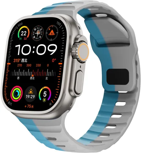 Miniatura 19 de Correas de silicona deportivas compatibles con Apple Watch Band de 1.929 in, 1.811 in, 1.772 in, 1.732 in, 1.654 in, 1.614 in, 1.575 in, 1.496 in